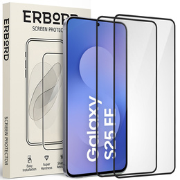 2x ERBORD 3D загартоване скло для Samsung Galaxy S25 FE