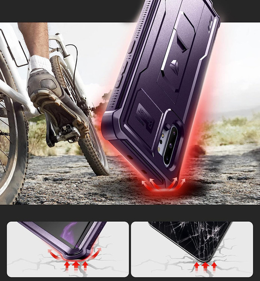 Бронированный чехол для Samsung Galaxy Note 10 Plus, Dexnor Full Body, фиолетовый