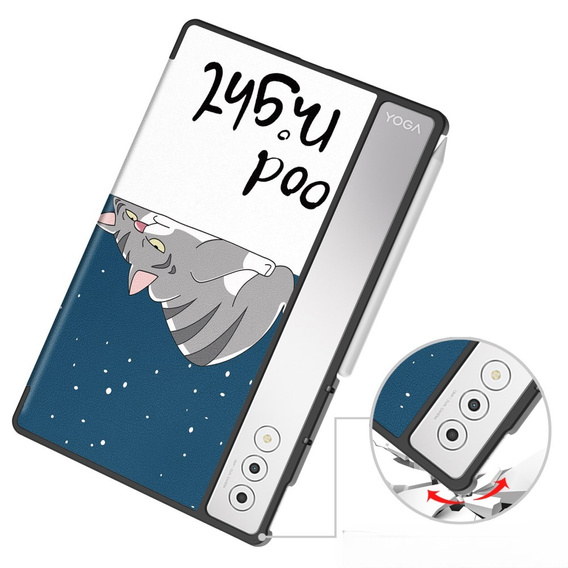 Чехол для Lenovo Yoga Tab Plus, Smartcase, cat
