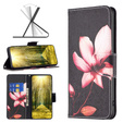 Откидной чехол для Xiaomi Redmi Note 13 Pro 5G, Wallet, Lotus чёрный