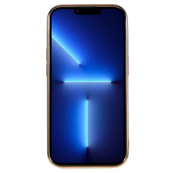 Чехол для iPhone 13 Pro, Electro MagSafe, золотой + стекло для экрана