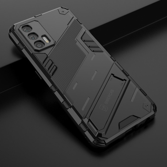 Чехол для Realme GT 5G, Military kickstand, синий