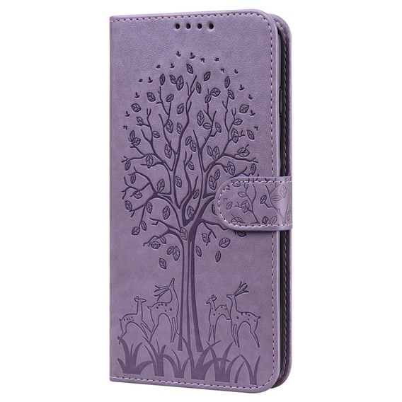 Чохол-книжка для Motorola Moto G22, tree, фіолетовий
