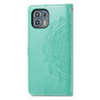 Откидной чехол для Motorola Edge 20 Lite, Mandala, зелёный