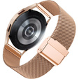 Металический браслет с чехлом для часов Samsung Galaxy Watch 4 Classic 46mm, Rose Gold