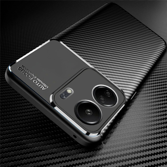 Чехол до Xiaomi Redmi 13C / Poco C65, Carbon Gel, чёрный