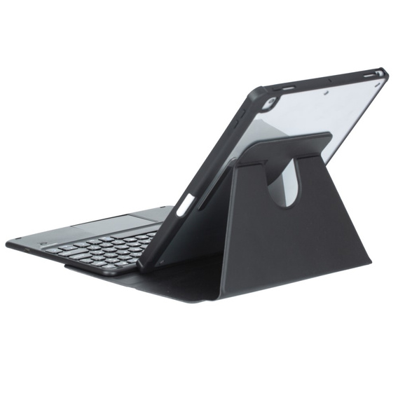 Чохол клавіатура для iPad 11" 2025 A16 (11 gen.) / iPad 10.9" 2022 (10 gen.), Rotary 360° Leather, чорний
