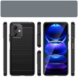 Чехол до Xiaomi Redmi Note 12 5G / POCO X5 5G, Carbon, чёрный