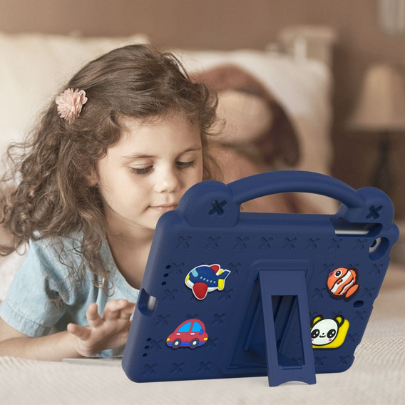 Дитячий чохол для планшета iPad mini 7.9" 2019/2015/2014/2013/2012 (5/4/3/2/1 gen.), Cute Patterns, з підставкою, темно-синій
