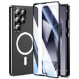 Магнітний чохол Dual Glass MagSafe для Samsung Galaxy S25 Ultra, чорний