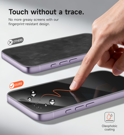 2x Закаленное стекло SURITCH для iPhone 17 / 16 Pro