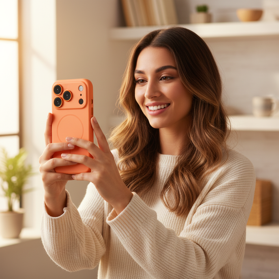 Магнітний чохол з інтегрованим склом камери для iPhone 17 Pro