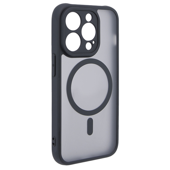 Чехол MagSafe для iPhone 15 Pro, Hybrid Matte Lens Pro, черный