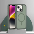 Чехол с рамкой для iPhone 13/14, для MagSafe, зелёный