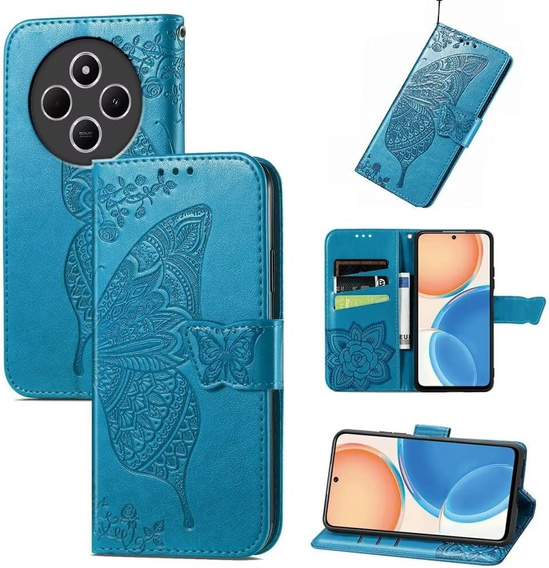 Чохол-книжка для Xiaomi Redmi 14C / Xiaomi Poco C75, Butterfly, м'яти