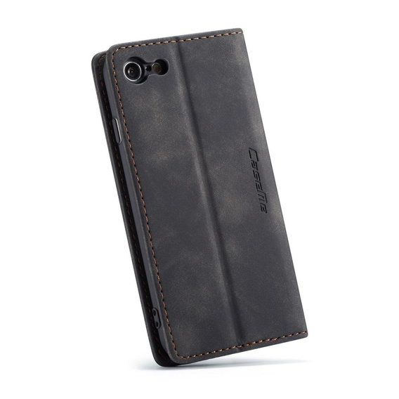 Чехол CASEME для iPhone 7/8/SE 2020/SE 2022, Leather Wallet Case, чёрный