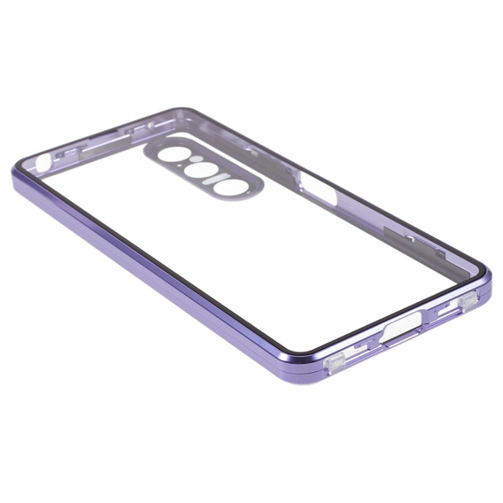 Чохол для Sony Xperia 1 V, Magnetic Dual Glass, фіолетовий