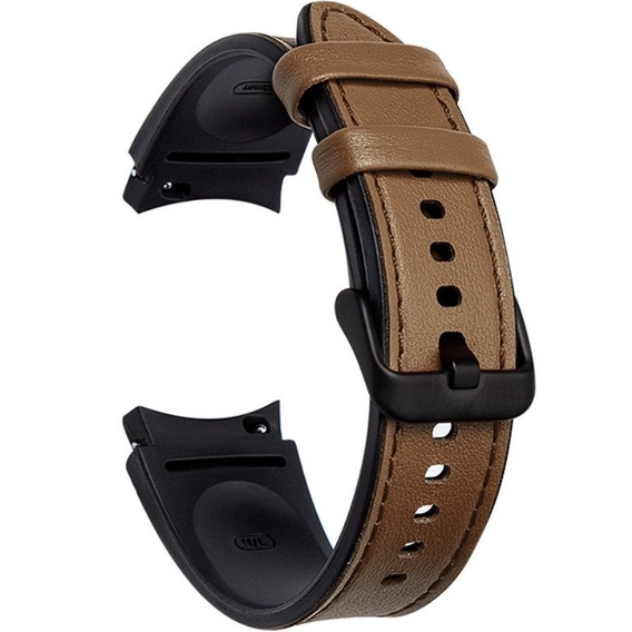 Шкіряний ремінець для годинника Samsung Galaxy Watch 4 / 5 40/42/44/46/45MM PRO, Brown
