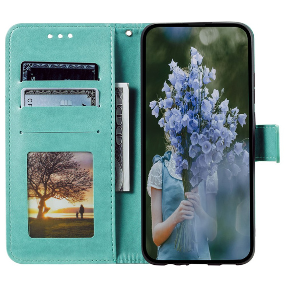 Откидной чехол для Samsung Galaxy A05s 4G, Mandala, синий