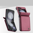 CASEME флип-кейс для Samsung Galaxy Z Flip5 5G, Litchi Wallet, красный