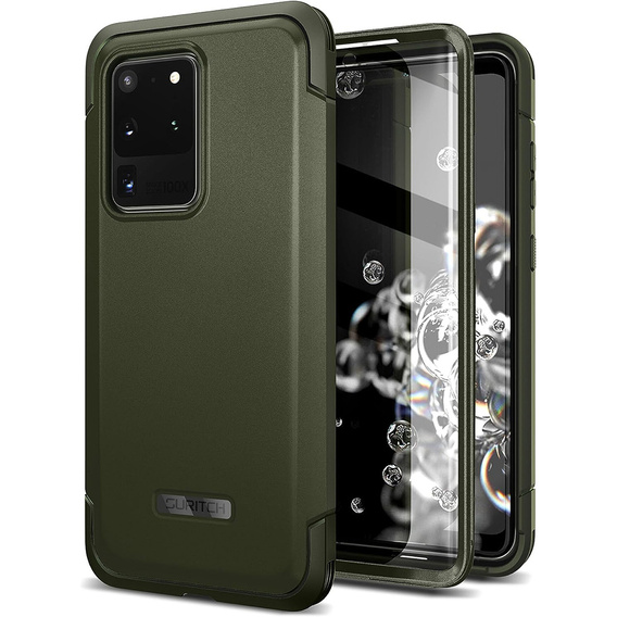 Чехол до Samsung Galaxy S20 Ultra, Suritch Basic (Two Frames), зелёный