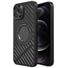 Чехол R-JUST RJ57 для iPhone 12 Pro Max, бронированный, для MagSafe, чёрный