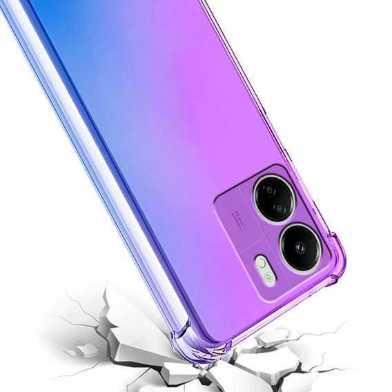 Чохол для Xiaomi Redmi 13C / Poco C65, Gradient Dropproof, Фіолетовий / синій