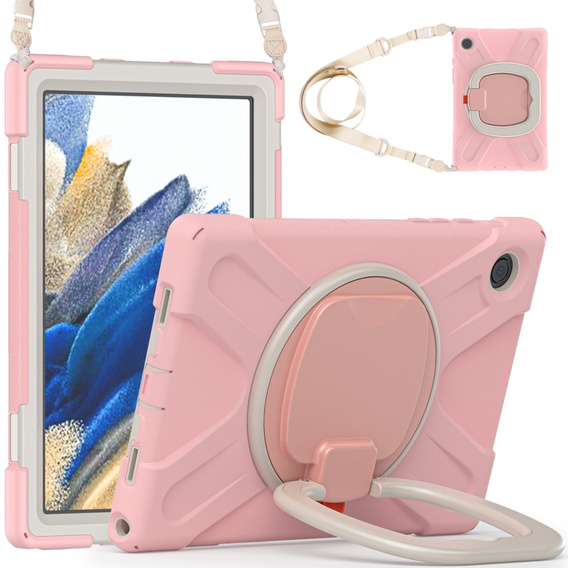 Детский чехол для Samsung Galaxy Tab A8 10.5 SM-X200 SM-X205, бронированный с ремешком, синий