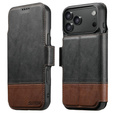 Флип-кейс 2-в-1 для iPhone 17 Pro Max, SUTENI, для MagSafe, черный