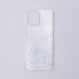 Чехол до Xiaomi Redmi 12, Glittery, прозрачный