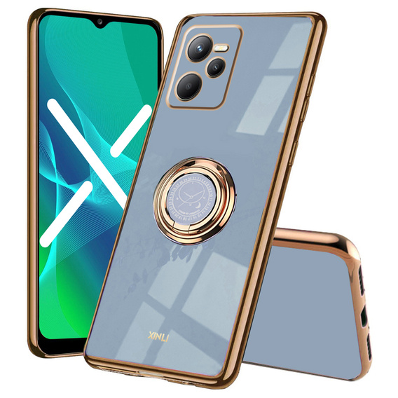 Чехол до Realme C35, Electro Ring, синий