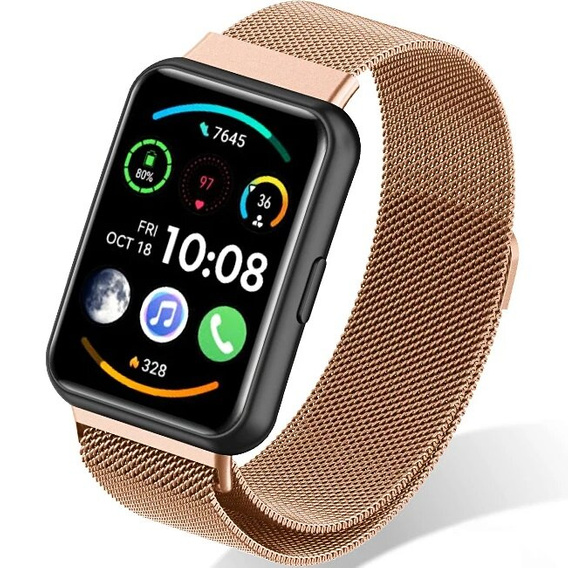 Браслет  MilaneseBand для Huawei Watch Fit 2 - Rose Gold