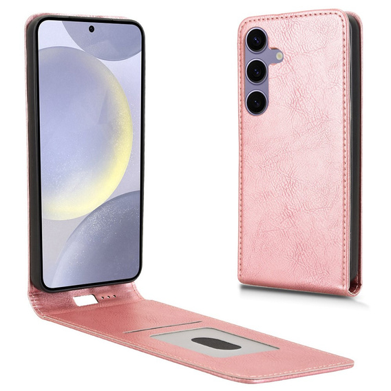 Футляр з клапаном для Samsung Galaxy S25, Flip, рожевий