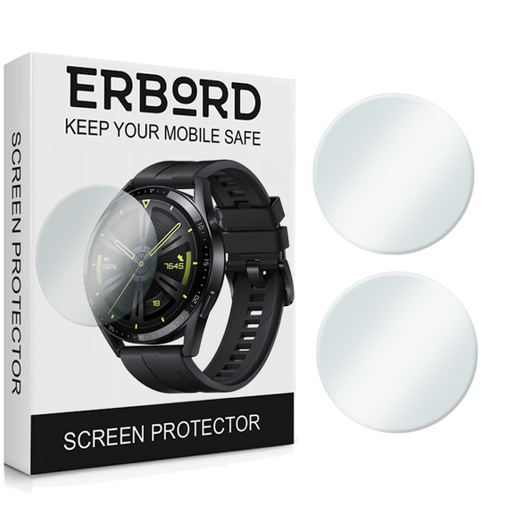 Захисне скло 2х Erbord для дисплею смарт годинника Huawei Watch GT 3 46mm