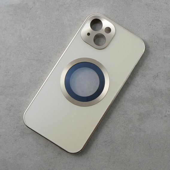 Чехол для iPhone 13, Dual Glass, для Magsafe, золотой