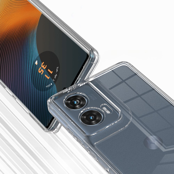 Чехол до Motorola Edge 50 Fusion, Fusion Hybrid, прозрачный