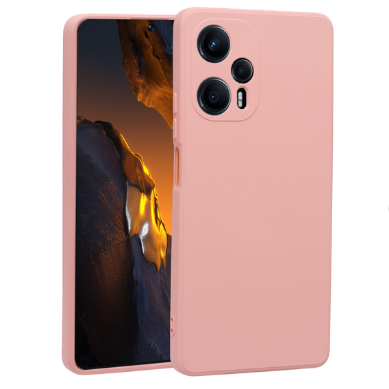 Чехол до Xiaomi Poco F5, Silicone Lite, розовый