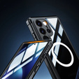 Чохол для Samsung Galaxy S25 Ultra, Shockproof, зі склом, для MagSafe, чорний