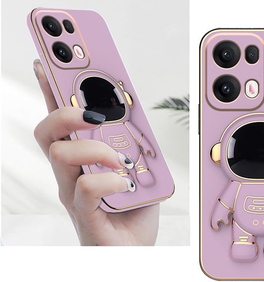 Чехол до Oppo Reno 13 Pro, Astronaut, фиолетовый