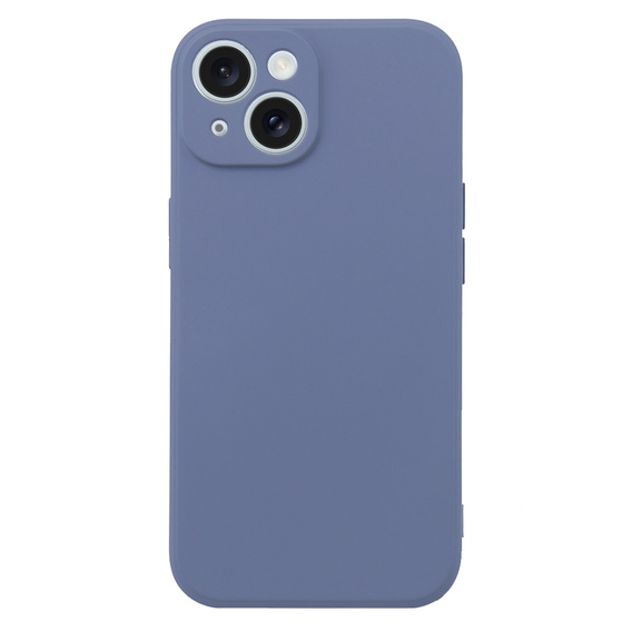 Чехол до iPhone 15 Plus, Silicone Lite, серый