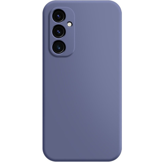 Чохол для Samsung Galaxy A15, Silicone Lite, темно-синій + скло 9H
