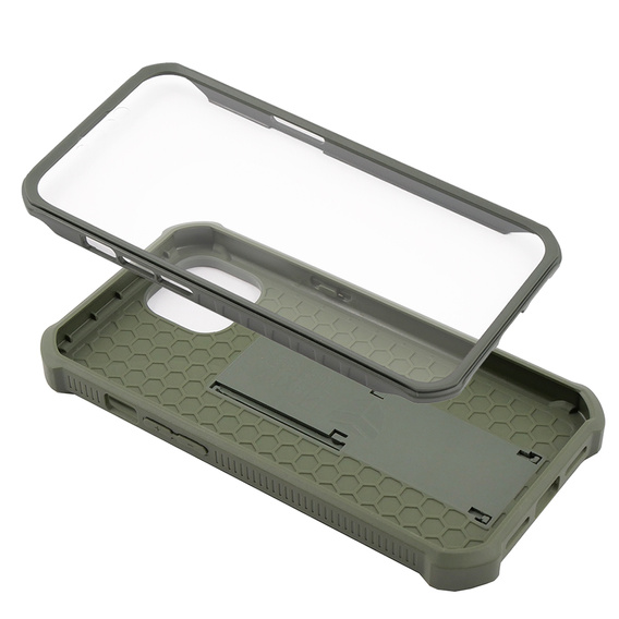 Бронированный чехол для iPhone 13 / 14, Dexnor Full Body, зелёный