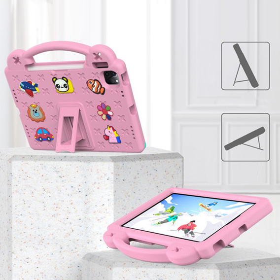 Детский чехол для iPad 10.9 2022 10 Gen, Cute Patterns, с подставкой, розовый