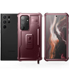 Бронированный чехол для Samsung Galaxy S23 Ultra, Dexnor Full Body (Two Frames), красный