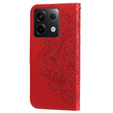 Чохол-книжка для Xiaomi Redmi Note 13 Pro 5G, Mandala, червоний