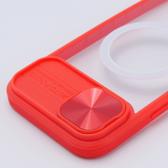 Чoхол до iPhone 15 Pro, Slide Camera Magsafe, червоний