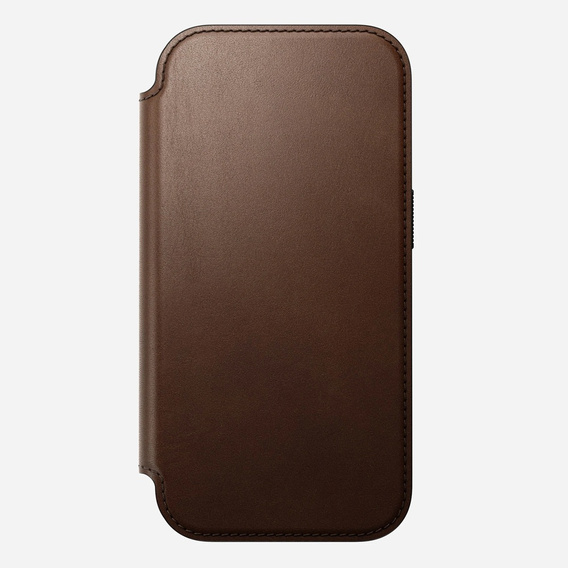 Чехол Nomad для iPhone 17 Pro, современный кожаный фолиант, коричневый