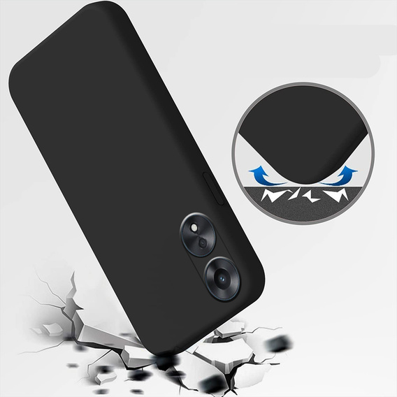 Чoхол до Oppo A78 5G, Silicone Lite, чорний