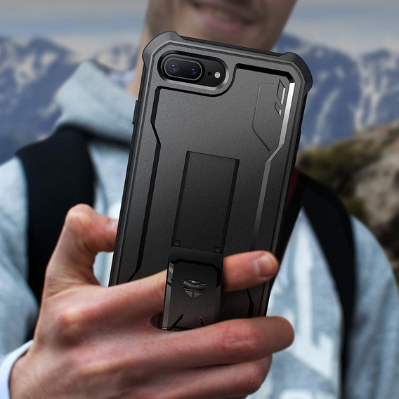 Броньований чохол для iPhone 7 Plus / 8 Plus, Dexnor Full Body, чорний