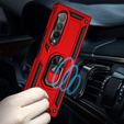 Бронированный Чехол до Samsung Galaxy Z Fold3 5G, Nox Case Ring, красный